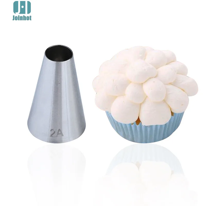 

#2A 1PC Pastry Tip Decorating Tools Bakeware Set Fondant Cake Cupcake Sugarcraft Stainless Steel Icing Piping Nozzles