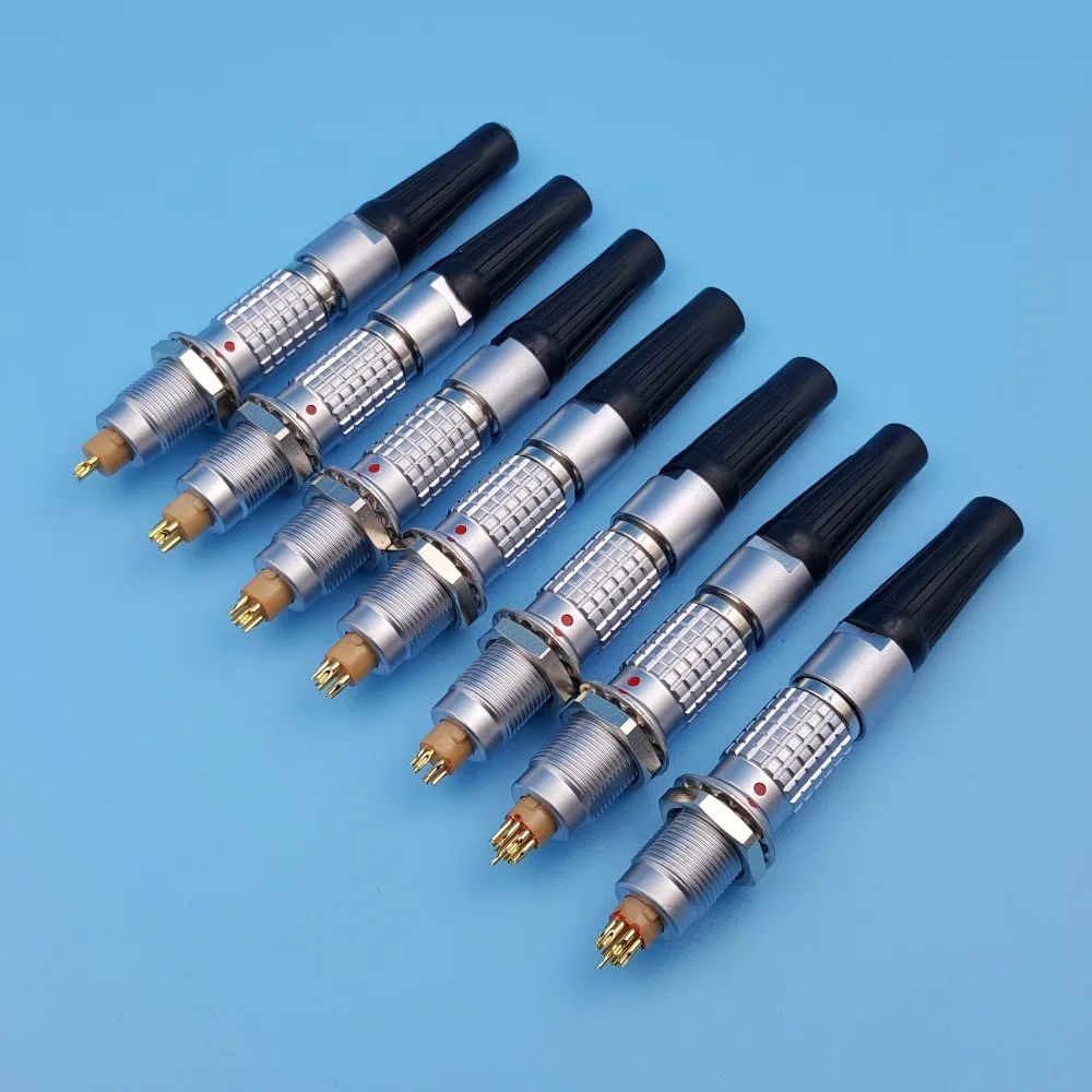 

1Pair 2/3/4/5/6/7/9 Pin Push-Pull M9 Circular Aviation Plug Cable Connector Compatible LEMO 0B FGG EGG Serie