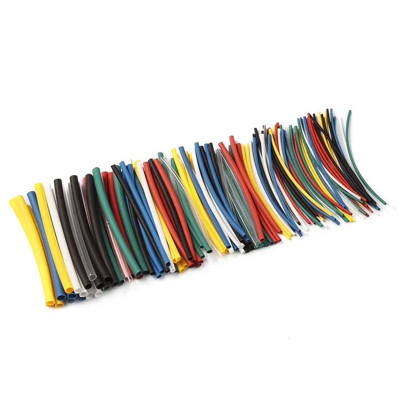 140pcs/lot Car Electrical Cable Tube kits Heat Shrink Tubing Wrap Sleeve Assorted 7color Mixed Color Tubing Sleeving Wrap Wire