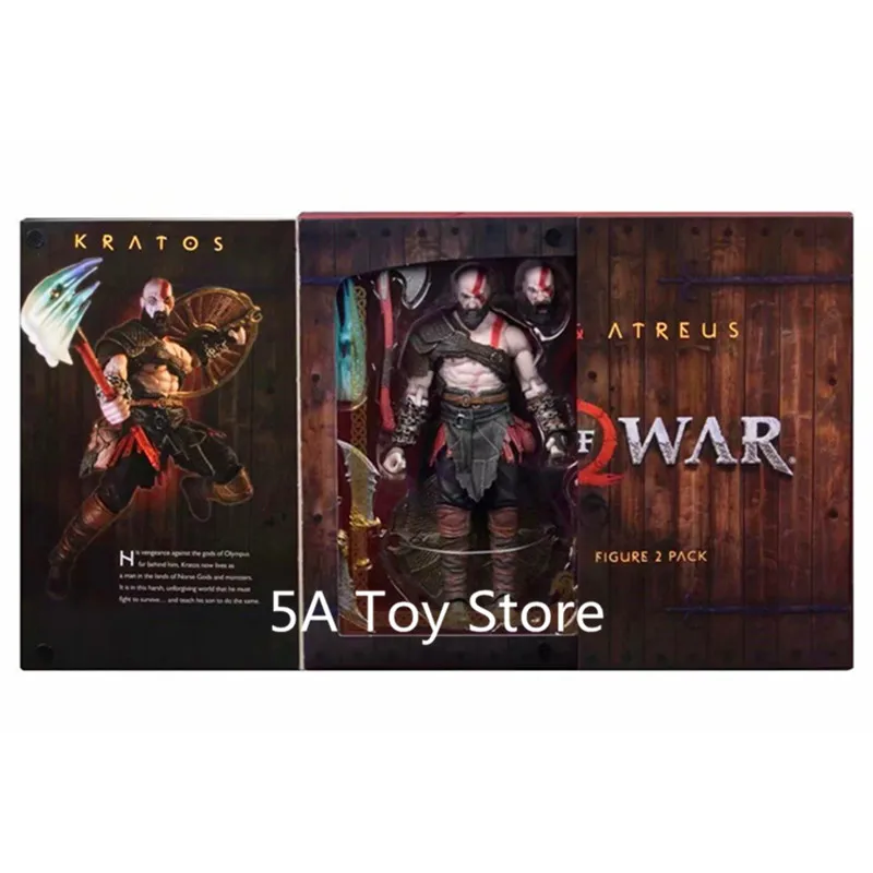 Игрушки NECA God Of War 4 Kratos& Atreus Ultimate, 2 шт. в упаковке, Коллекционная модель, игрушка, кукла