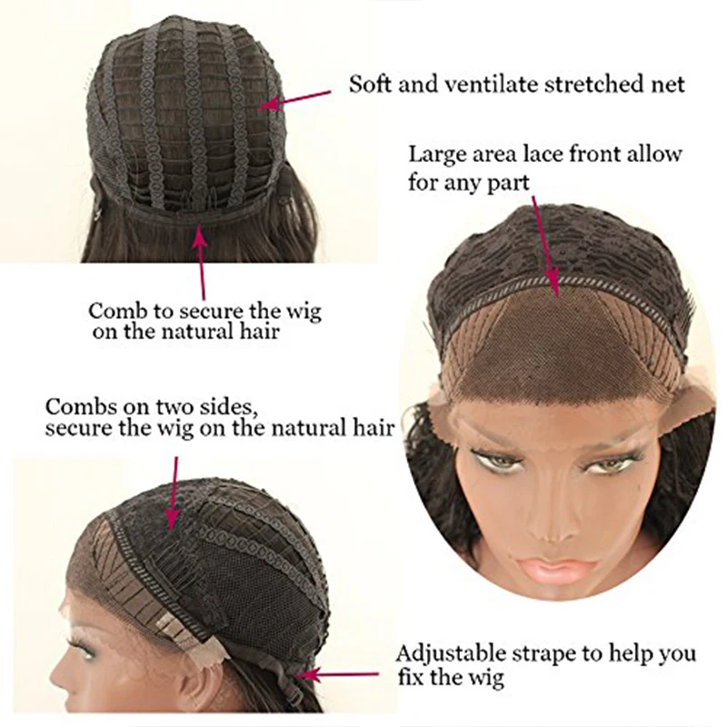 QD-Tizer светлые прямые синтетические кружевные передние волосы парики натуральные для женщин 613 цвет мягкий парик