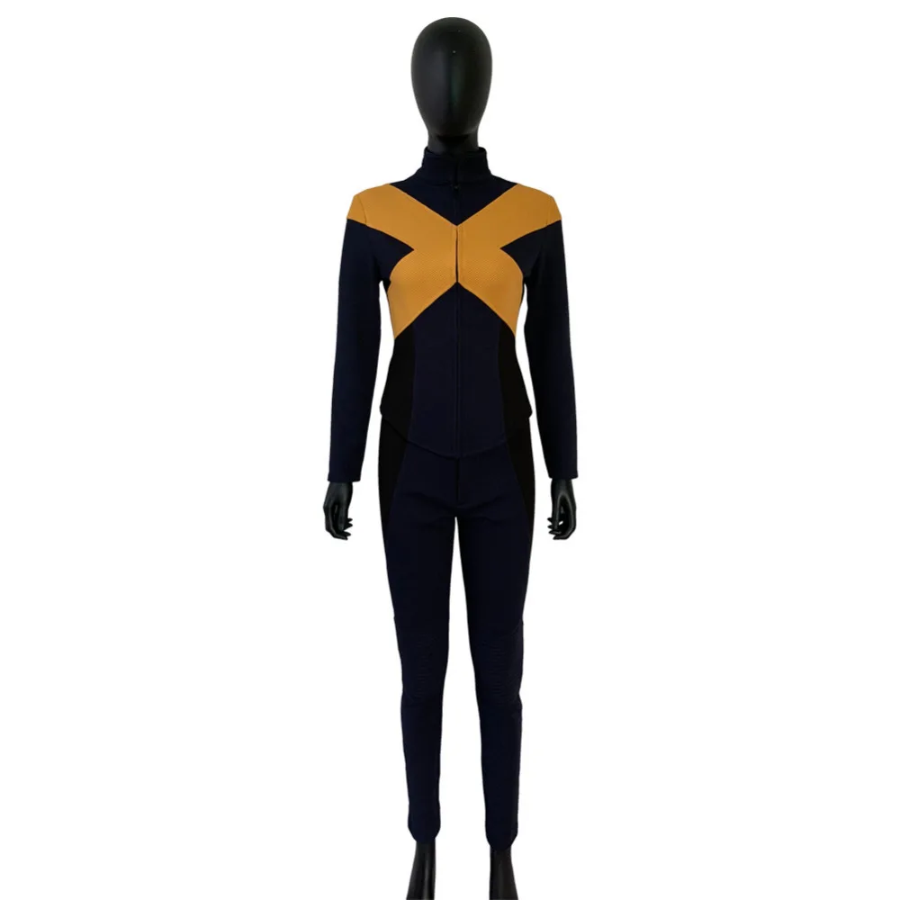 Женский костюм для косплея Dark Phoenix Jean серый комбинезон куртка Униформа костюмы на