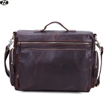 Heißer Verkauf wirklich rindleder mann handtaschen geschäfts echtes leder aktentasche männer schulter crossbody taschen männer messenger laptoptasche
