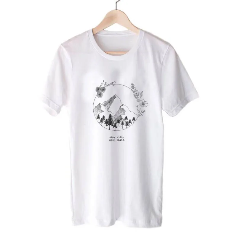 Harajuku No Rain No Flowers T Shirt Women Harajuku Garden Farm T-shirt ...