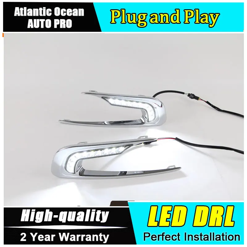 

A&T car styling For peugeo 2008 LED DRL For 2008 led daytime running light  High brightness guide LED DRL
