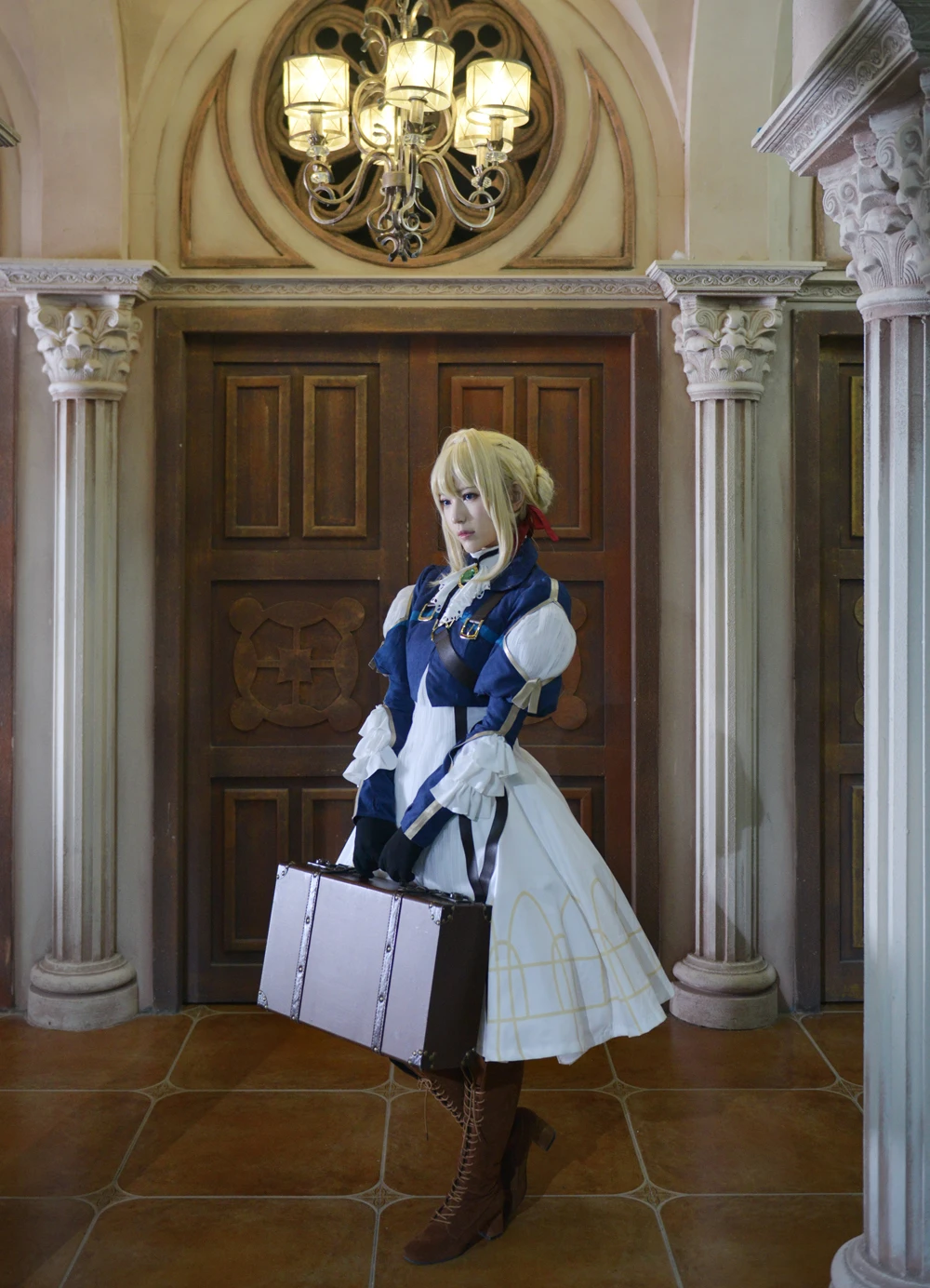 

Vaioretto Evogoden Violet Evergarden Violet Dress Cosplay Costume Custom Made