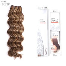 Remy Forte, волосы для наращивания, бразильские вплетаемые пряди, свободные волнистые пряди P4/27 цветов, 115 г, натуральные волосы от производителя, одиночные пряди