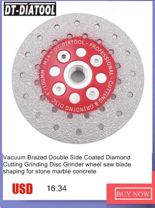 2pcs 4.5" Vacuum Brazed  Diamond Cutting Grinding Wheel Disc 5/8-11 Flange stone shaping Both side coated saw blade