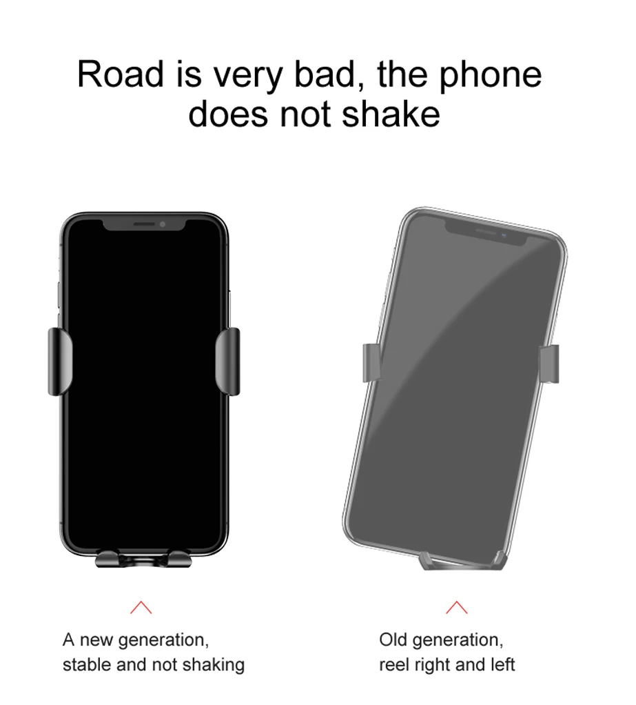 Baseus беспроводное автомобильное зарядное устройство держатель телефона для iPhone X 8 8Plus samsung S9 S8 S7 S6 Быстрое беспроводное зарядное устройство в автомобильном держателе