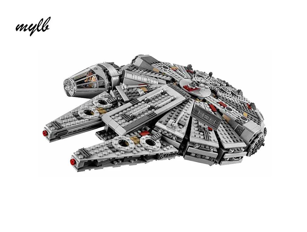 

mylb Star Wars Millennium Falcon Outer Space Space Ship Building Blocks Model Toys Christmas Gift for Children Compatible