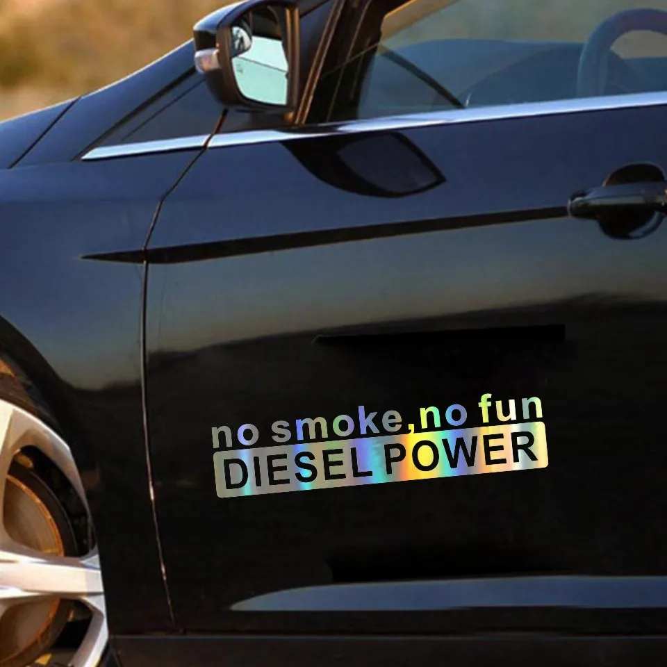 14.5CM3.4CM Fashion NO SMOKE NO FUN DIESEL POWER Vinyl Decoration Car Sticker Decals Graphical waterproof sticker (10)