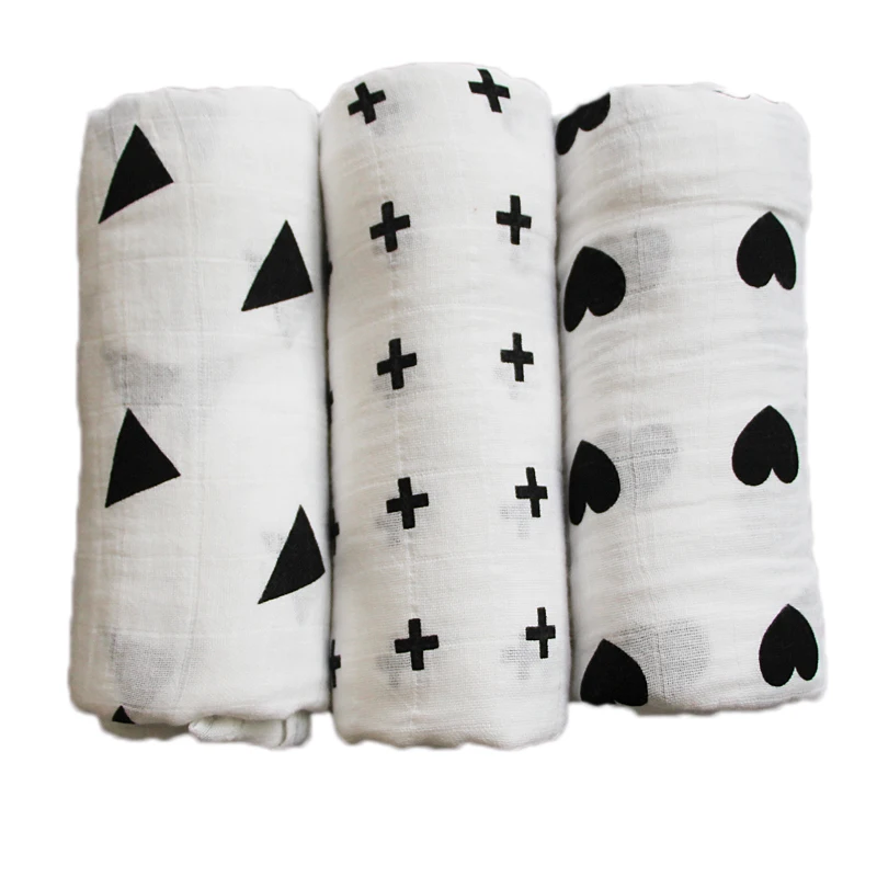 

Baby Blankets 2 Layers Breathable Muslin Wrap Newborn Cotton Baby Swaddle Multifunction Children Bedding 115*115cm Baby Kid Wrap