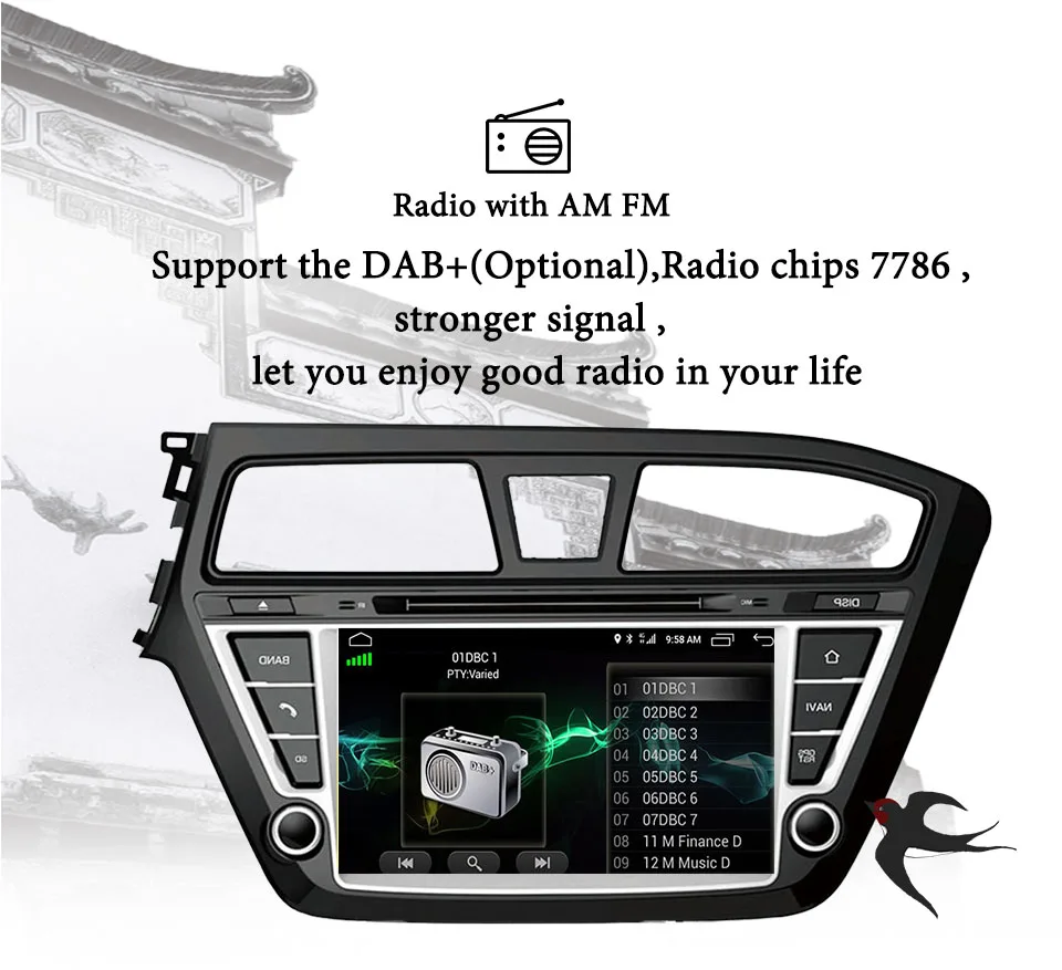 Cheap Octa Android 9.0 4GB RAM Car DVD player GPS Navigation Headunit For Hyundai I20 2013-2018 multimedia radio tape recorder IPS 1