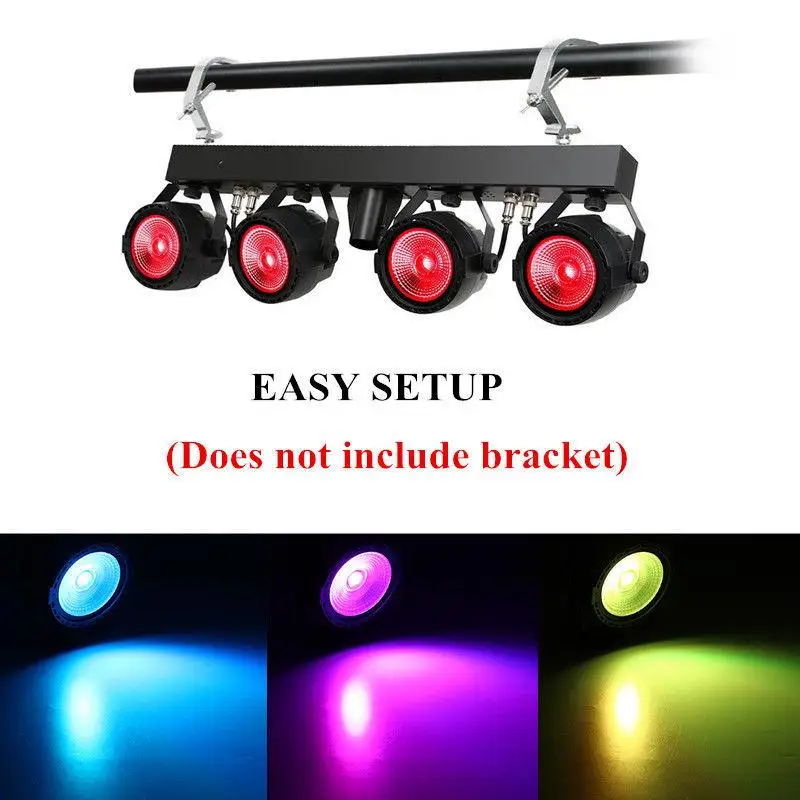 

New 30W COB RGB stage light DMX remote control par light DJ 7 DMX Channels for christmas wedding party stage lighting effect