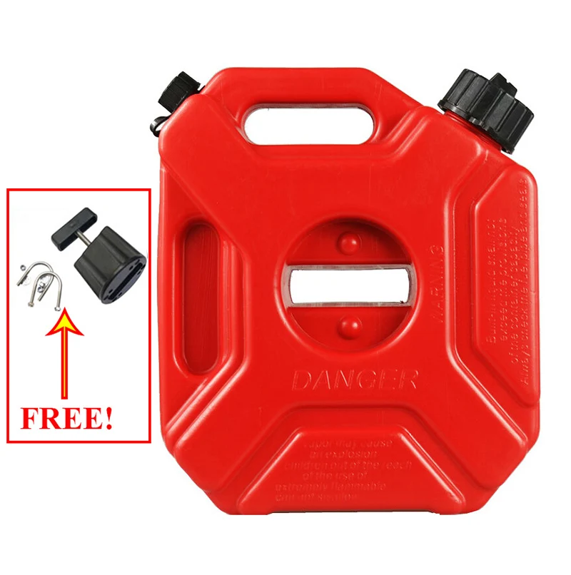 5L Spare fuel tank plastic jerry can diesel gasoline tank for ATV