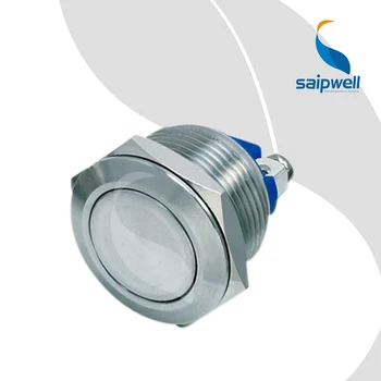 

19mm 3A/250V AC Resetable Type Waterproof Push Button Switch / Nickel Plated Brass Enclosed Button Switchgears (SP19-A4)