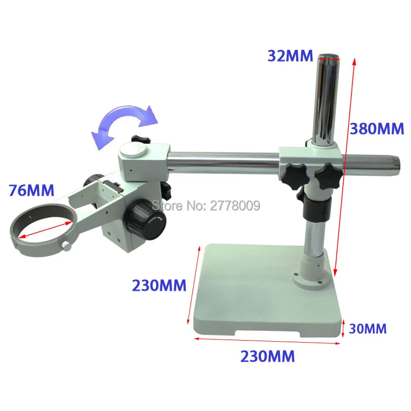 Диаметр 32 мм сверхмощный многоосевой регулируемый металлический кронштейн поддержка для видео промышленности микроскоп настольная подставка часть держатель