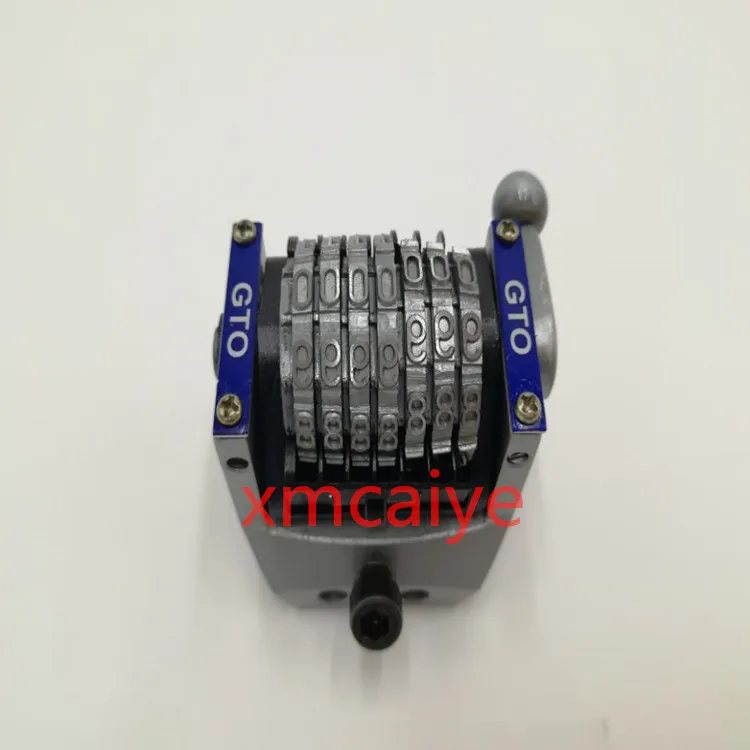 

No spring 3 sinking GTO 7-digits numbering machine vertical , jump moth 0987654......sides 22.3