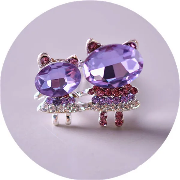 purple two cats 10 шт./лот принцессы аксессуары для волос с колокольчиками для Заколки для волос расчески Танцевальная вечеринка подарок вилка расческа аксессуары для волос детская заколка - Цвет: purple two cats