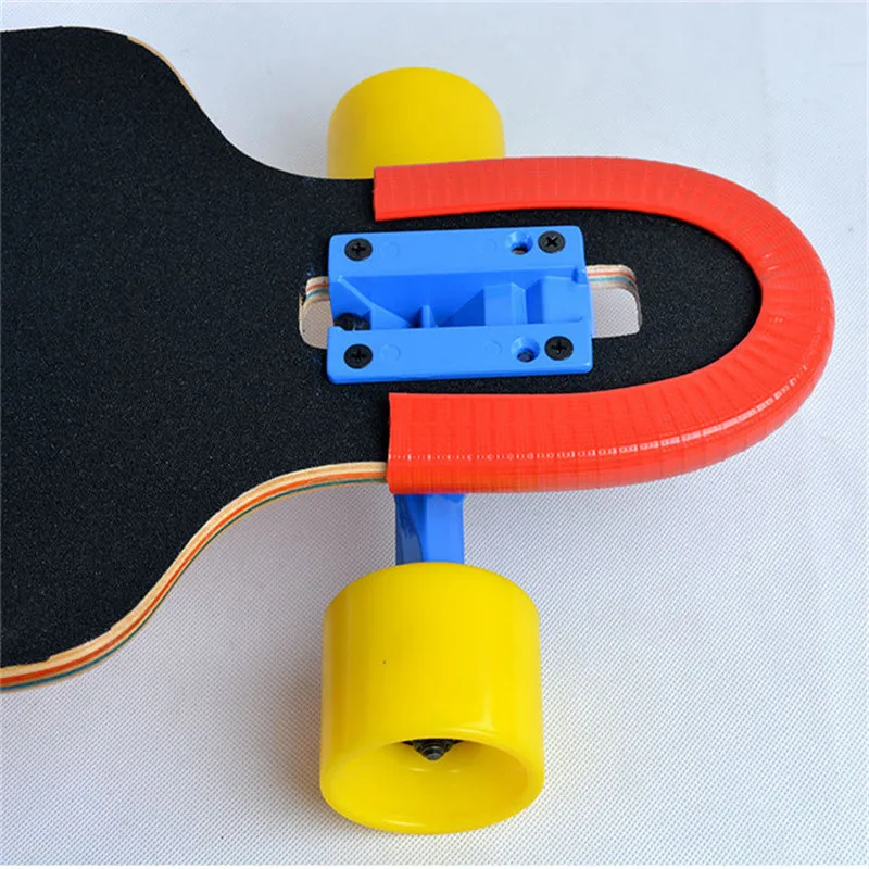 1 زوج جودة Longboard غطاء للحماية القضبان لوح التزلج الوفير سكيت قطاع ل مزدوجة الروك الأسماك متن السفينة