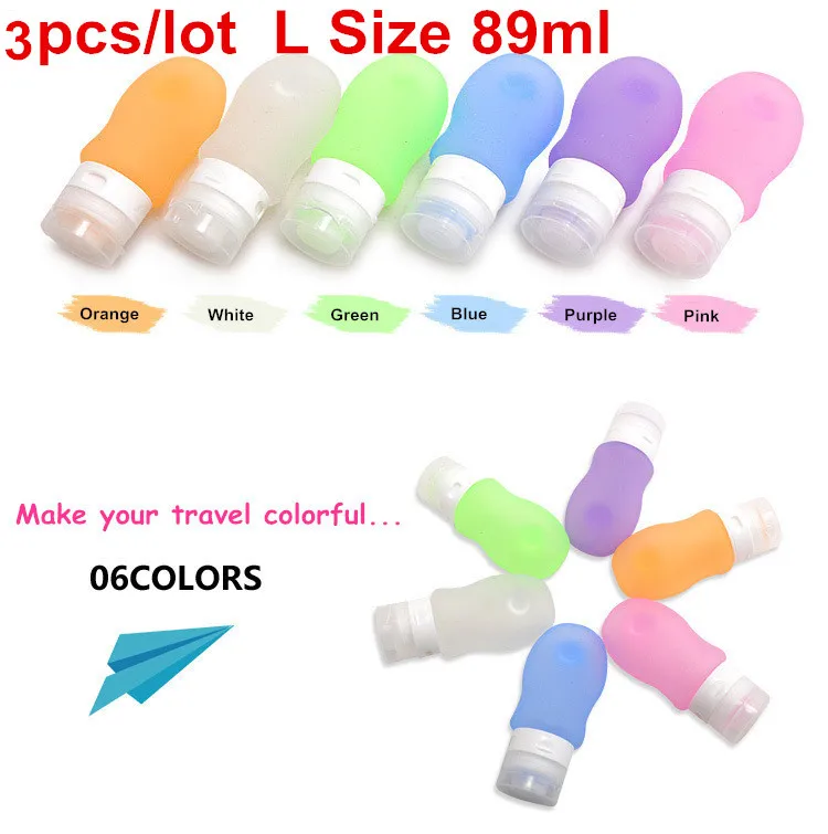 Squeezable Refillable Leak proof Silicone squeeze bottle shampoo