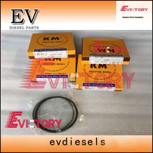 Para escavadeira empilhadeira motor Isuzu 4JG2 4JG2T piston ring set