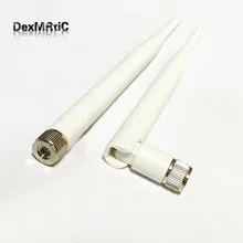 1 шт. 2,4 ГГц 6dbi Высокая усилительная антенна Wi-Fi Omni RP SMA штекер с разъемом отверстия усилитель сигнала белый Высокое качество антенна