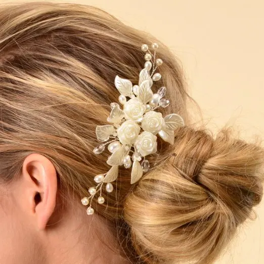 Crystal Hari Side Comb Wedding 