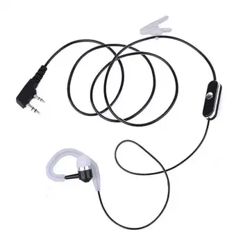 

2 Pin Ear-Clip Earpiece Headset Headset Mic for Baofeng Kenwood Retevis Radios