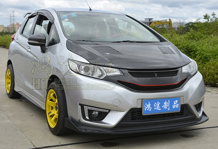 Подходит для HONDA Fit GK5 14-17 капот из углеродного волокна