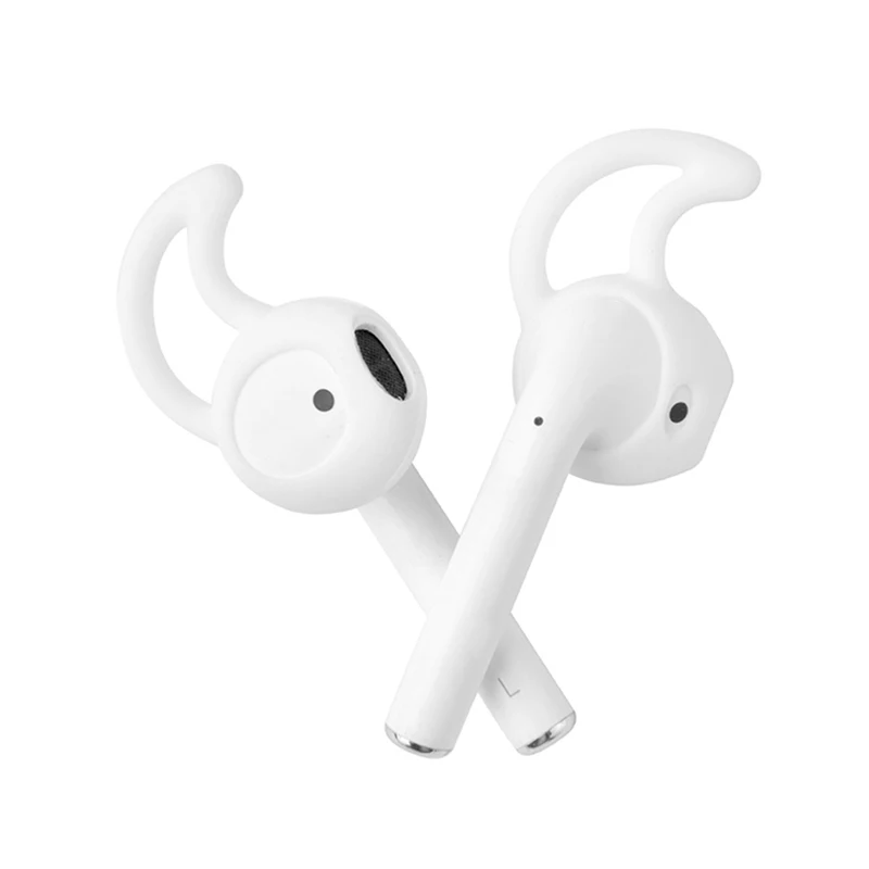 Replacement Soft Silicone Antislip Ear Cover Hook Earbuds Tips Earphone Silicone Case for AirPods Apple 3 Pairs