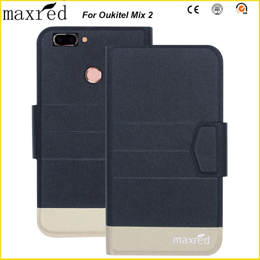 Maxred 5 цветов оригинал! Oukitel Mix 2 чехол высокого качества Флип Ультратонкий