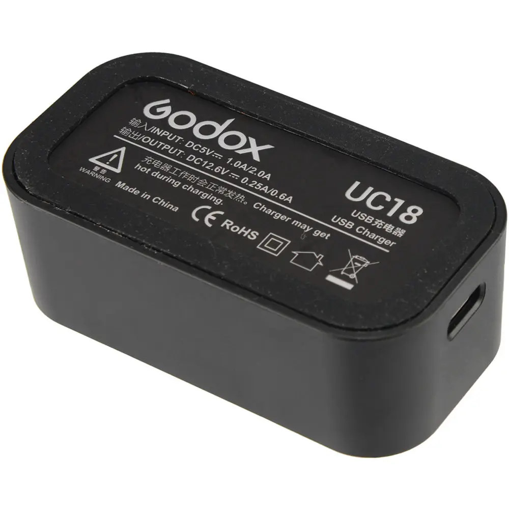 Godox UC18 с портом usb type-C USB Flash зарядное устройство для VB18 батарея костюм для Godox V850, V850II, V860, V860II S, C, N, F