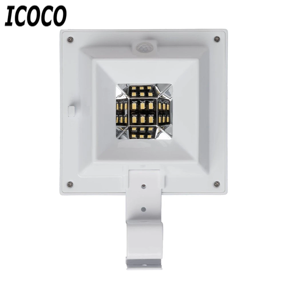Waterproof 6 LED Solar Light Security Roof Gutter Lamp Garden Yard Outdoor Sensor Wall Lamp Emergency Lighting White/Warm white