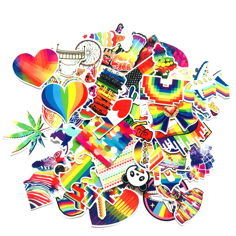 60pcs rainbow doodle stickers universe space stickers children animal stickers refrigerator Motorcycle bicycle sticker 60pcs rainbow doodle stickers universe space stickers children animal stickers refrigerator Motorcycle bicycle sticker