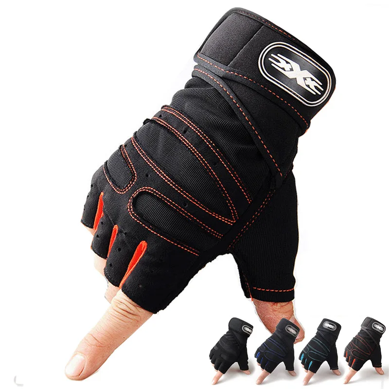 Buy Fitness Half Finger Gloves Wristband
