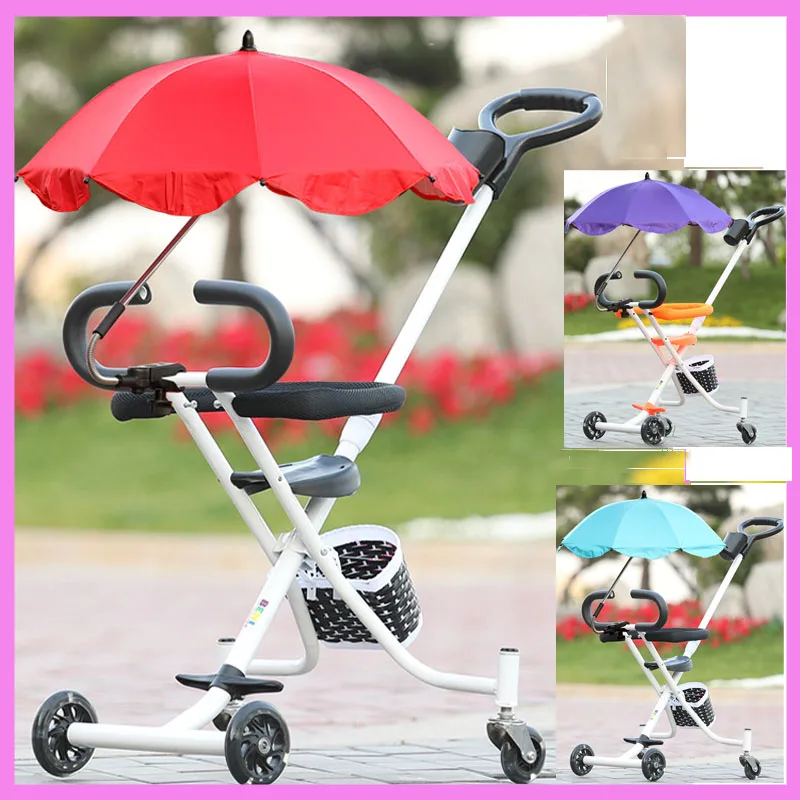 Baby Umbrella Portable Tricycle Stroller Cart Folding Child Toddler