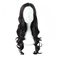 MCOSER 70 см Длинные Синтетические волнистые Burhundy Хэллоуин косплей парик черный цвет Высокая температура волокна WIG-016T