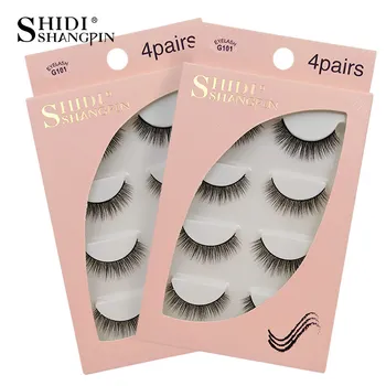 

SHIDISHANGPIN Mink Eyelashes Natural Fake Eyelashes 3D Mink Lashes False Eyelashes Cilios 3d False Lashes Fake Eyelash Maquiagem
