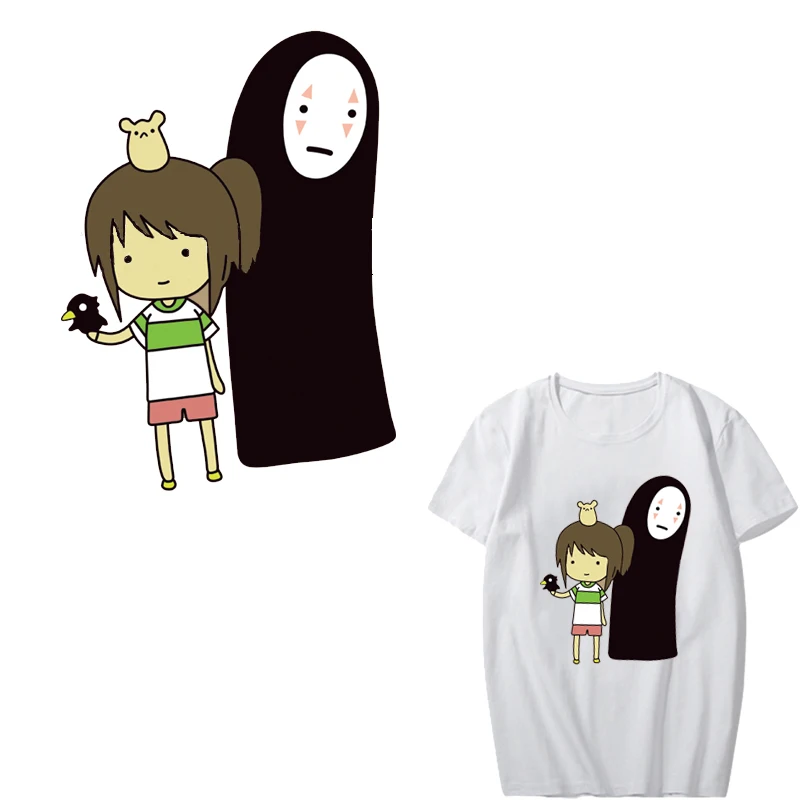 

Spirited Away Patch Applique Heat Transfer Vinyl Stickers for Clothing DIY Shirt Girl Patches Stripes for Clothes Thermal Press