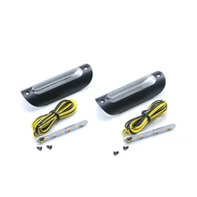 Универсальный 22 мм/25 мм светодиодный светильник на руль для мотоцикла ретро Желтый мотор ручка бар светильник s скутер 3 Вт указатель поворота бар светильник s