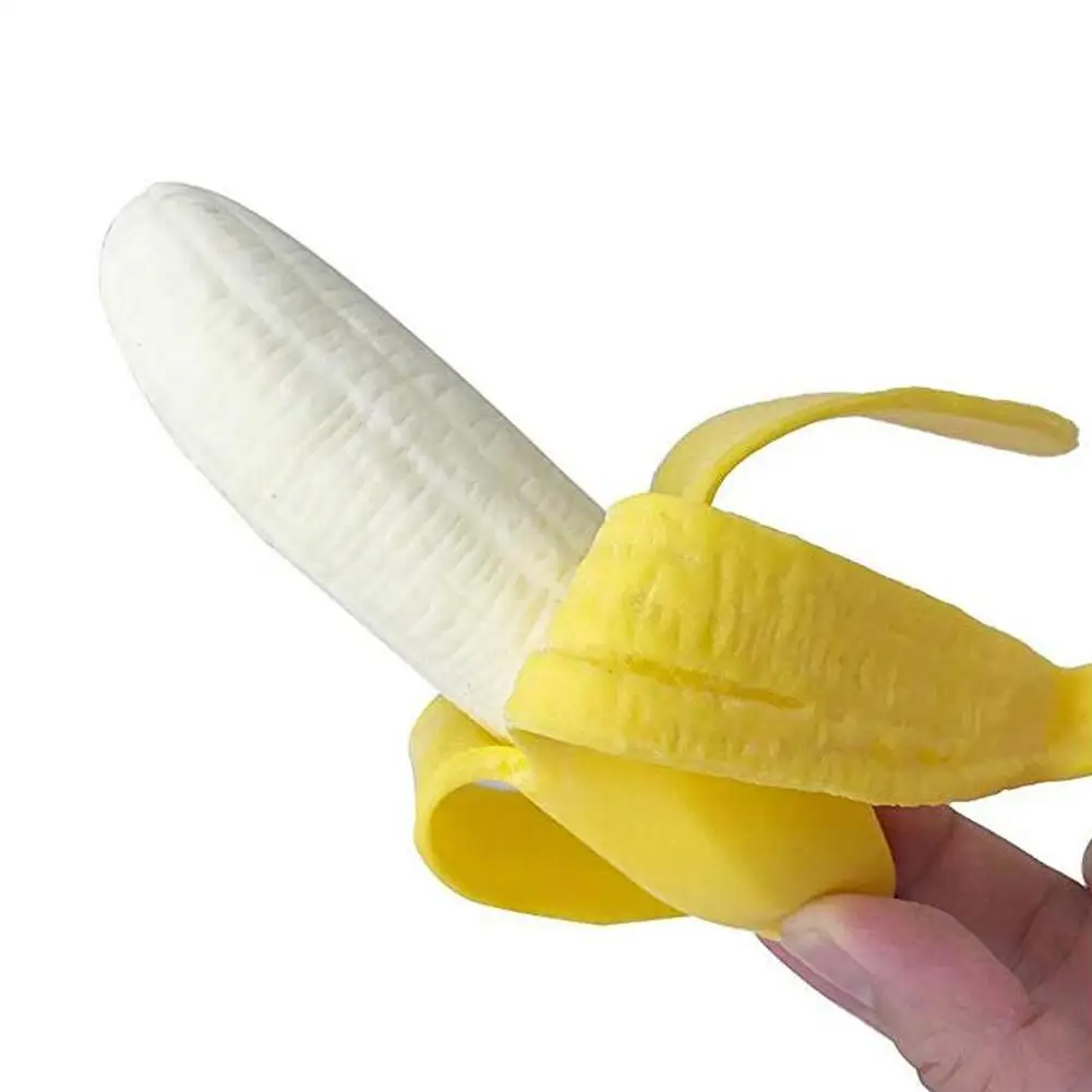 

Cute Simulati Banana Slow Rising Xmas Decor Innovative Banana Fun Kawaii Toy Squeeze Stress Relief Toys For Kid