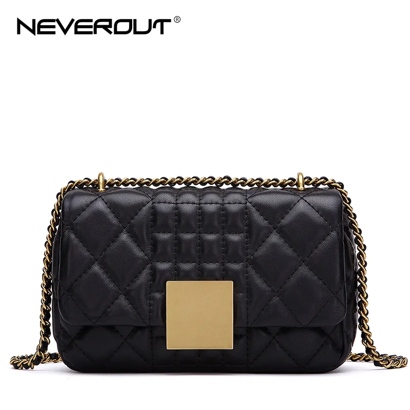 NEVEROUT النساء حقيبة ساع لينة حقيقي جلدي الفاخرة سلسلة حقيبة الصلبة الأزياء غنم صغير Crossbody مصمم جراب للمحمول والكاميرا بألوان مختلفة مضاد للماء NEVEROUT النساء حقيبة ساع لينة حقيقي جلدي الفاخرة سلسلة حقيبة الصلبة الأزياء غنم صغير Crossbody مصمم جراب للمحمول والكاميرا بألوان مختلفة مضاد للماء