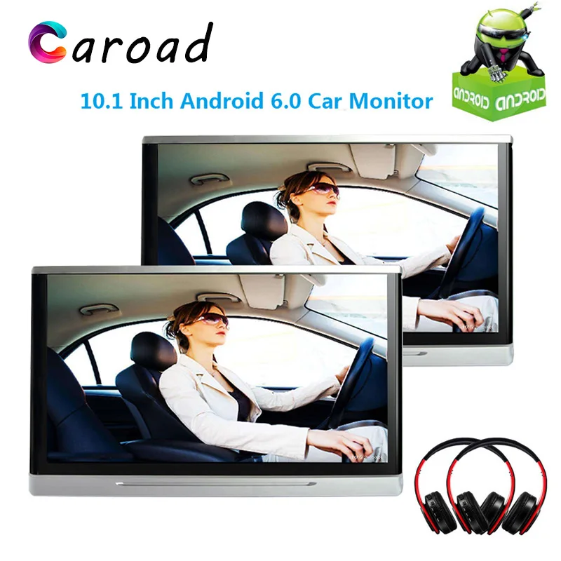 

Caroad 2PCS 11.6 Inch Android 6.0 Car Monitor Headrest Touch Screen HD 1080P Video WIFI/USB/SD/Bluetooth/FM Transmitter/Speaker