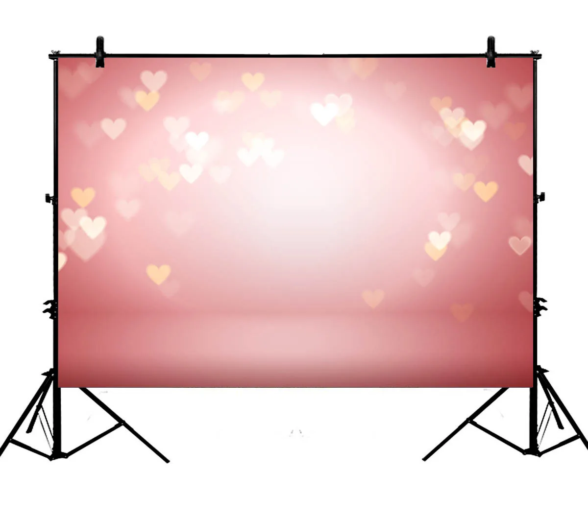 

5x7ft Valentine Day Sweet Hearts Bokeh Glitter Sequins Blurry Polyester Photo Background Portrait Backdrop