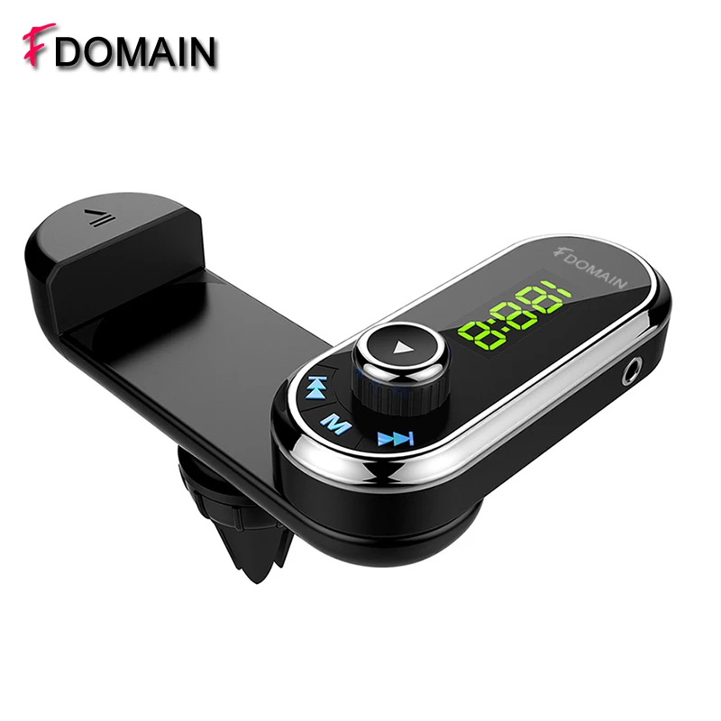 

FDOMAIN new multi-function Bluetooth hands free car kit auto FM transmitter modulator phone holder charger voiture