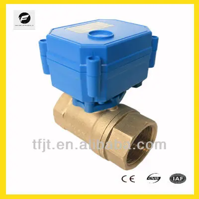 CWX-15Q DN15 Электрический шаровой клапан латунный Женский BSP DC12V CR01 полный диаметр моторизованный шаровой клапан для орошения HVAC воды