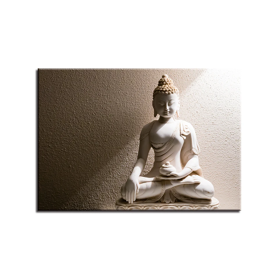 Embelish-1-Pieces-Modern-Home-Decor-Pictures-For-Living-Room-White-Marble-Buddha-Wall-Art-Posters (3)