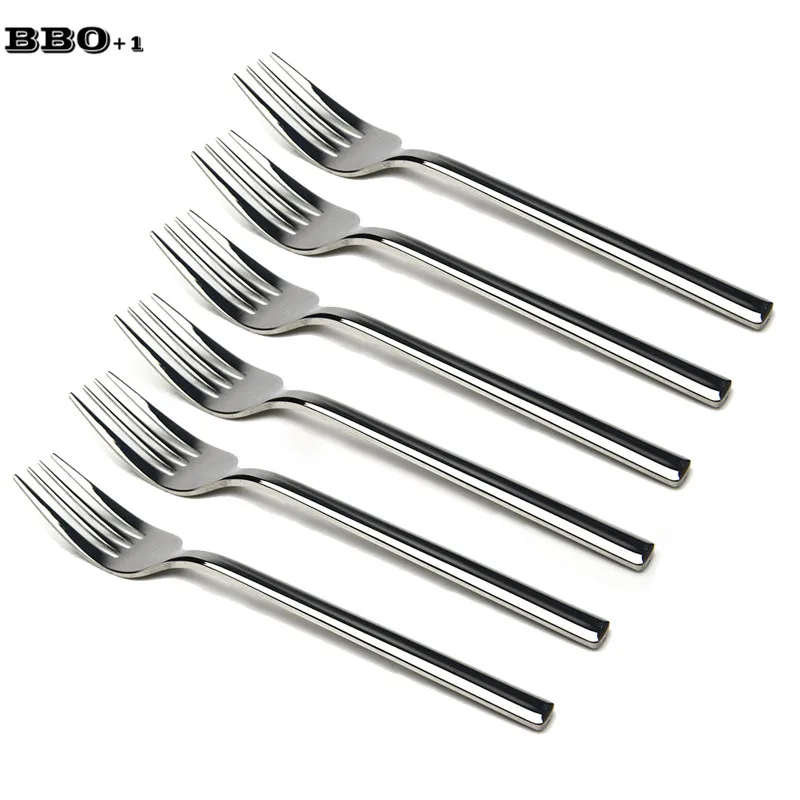 8.25in Stainless Steel Dinner Fork Long Handle Thickness Table Forks