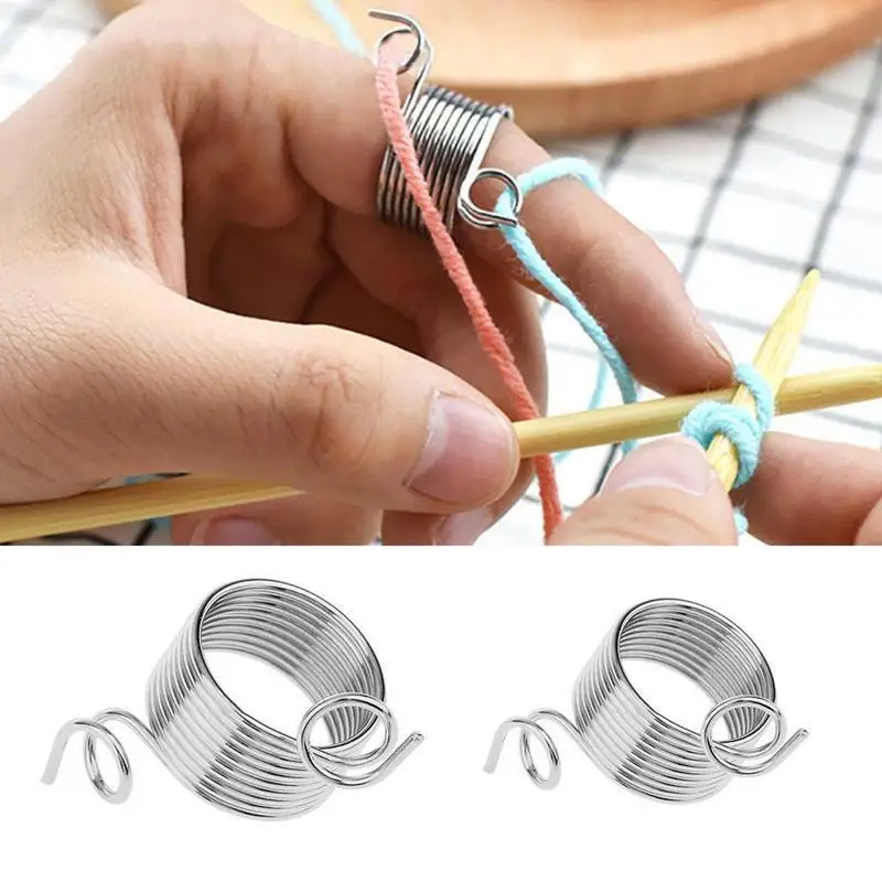 

Knitting Thimble Sewing Thimble Finger Protector Needlework Sewing Ring Thimbles DIY Sewing Tool Accessories Drop Shipping